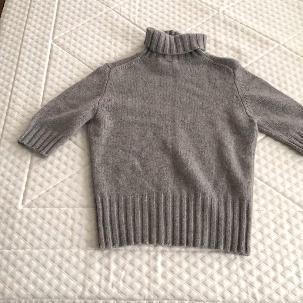 Grey turtle neck